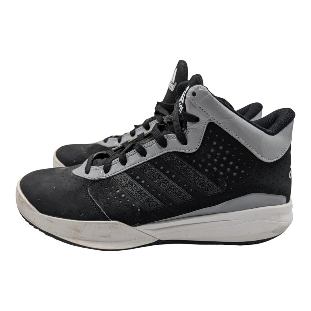 Adidas Outrival Basketball Shoes Mens Size 10.5 Sneakers Black Gray C76536 - Picture 4 of 10